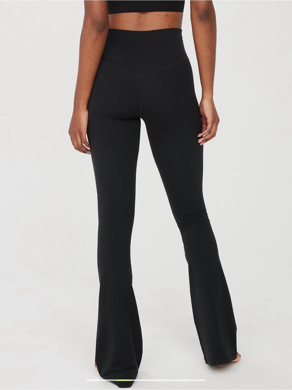 OFFLINE by Aerie "Real Me XTRA" High-Rise Bootcut Leggings, medium, black tights